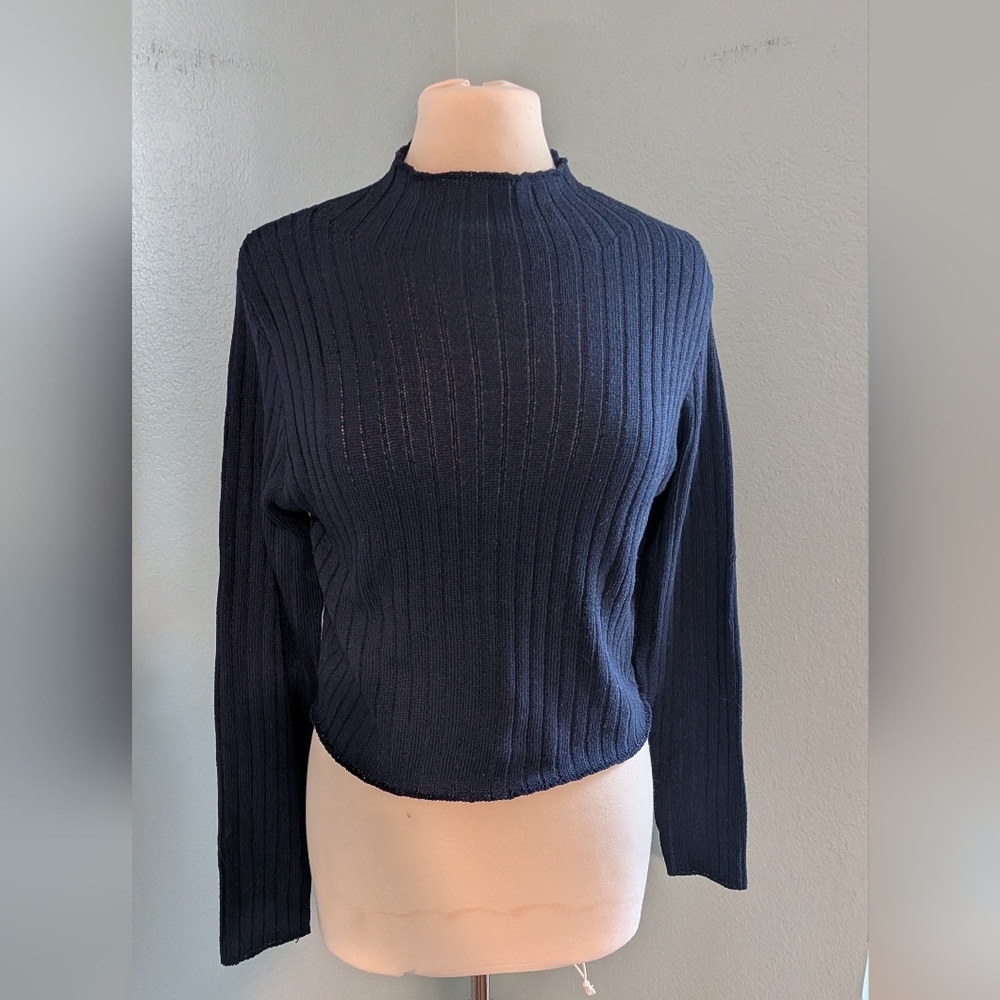 Zaful Deep Blue Knit Sweater